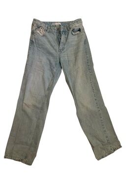 Zara Straight Jeans in Light Blue